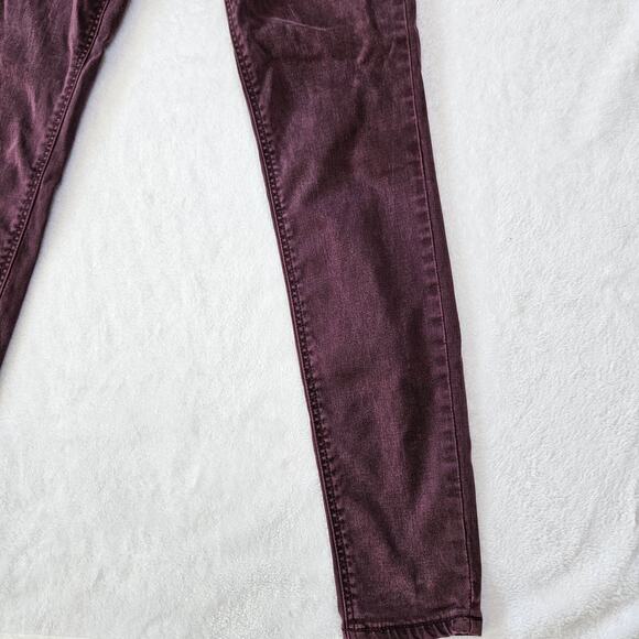 🦃 Old Navy Rockstar Super Skinny High Rise Jeans Womens 0 Dark Purple Stretch - Picture 7 of 12